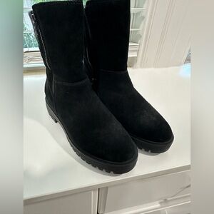 Cougar Black suede leather Boots